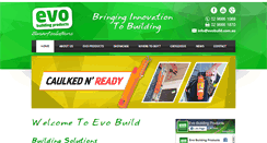 Desktop Screenshot of evobuild.com.au