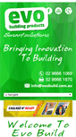 Mobile Screenshot of evobuild.com.au